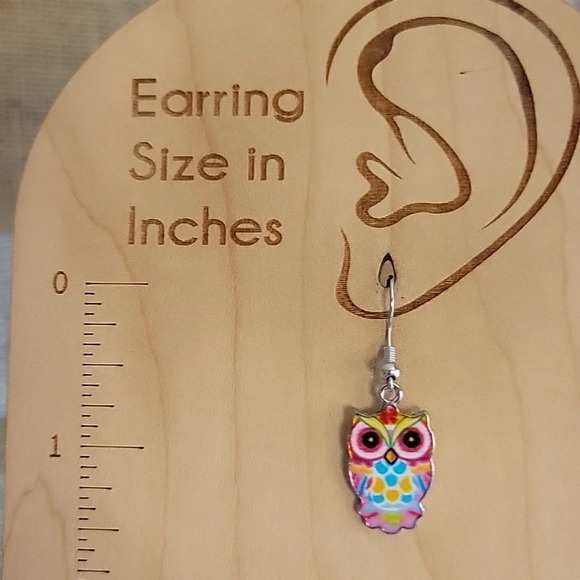 Lilly Owl Drop Earrings - Picture 5 of 7